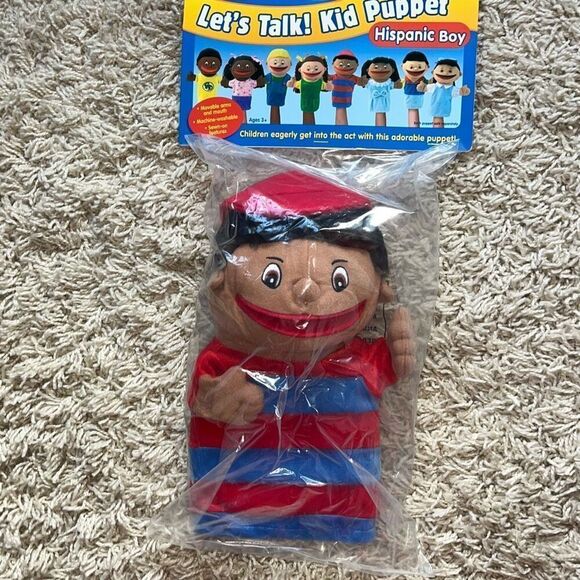 New Lakeshore Let's Talk Kid Hand Puppet Classroom Learning Lot of 6 - Picture 6 of 9
